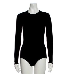 Balmain Black Long Sleeve Bodysuit